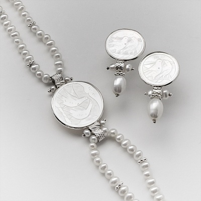 Bracelet and Earrings set - Round